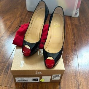Christian louboutin vendome 120 patent black